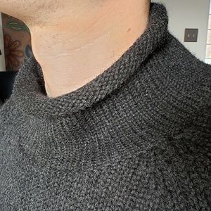 J crew fisherman sweater - large